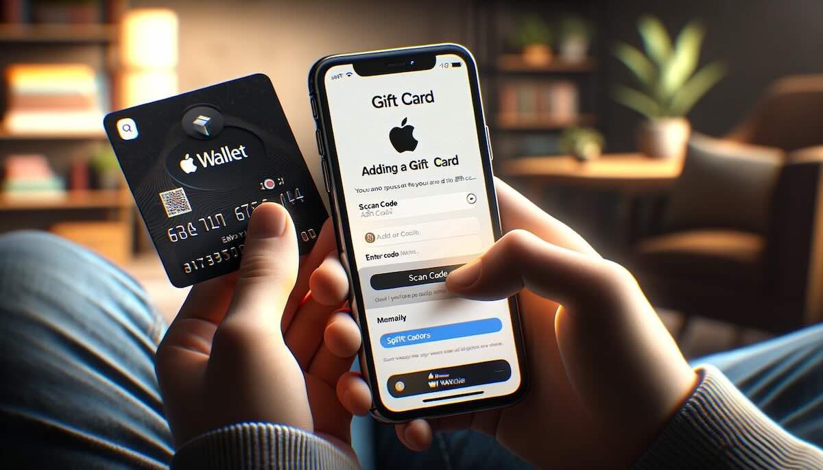 add gift card to apple wallet