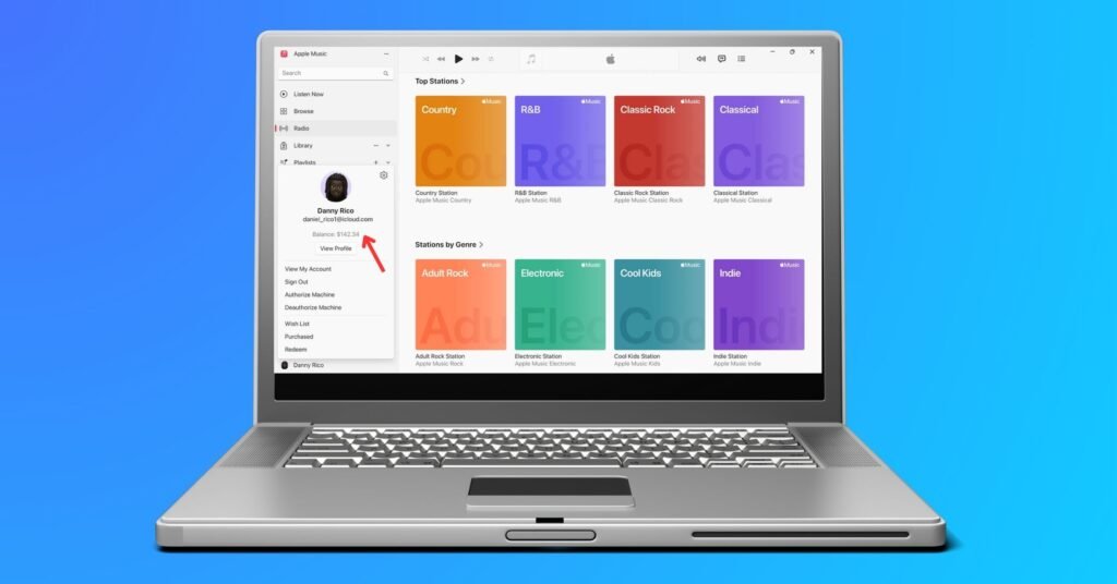 Check Apple Account Balance on Windows PC